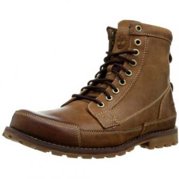 Timberland Original Leather 6-Inch Lace-Up Boots for Men in Medium Brown, Size 40