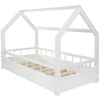 Cuna de Madera Viking Choice - Blanco - 160x80 cm - Con Barrera