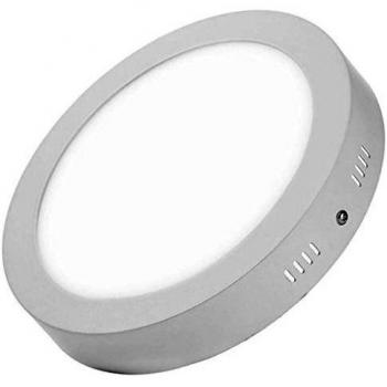 24w Lámpara Empotrada Iluminación de Techo Bombilla de Panel Accesorio Redondo Decoración - Blanco, 120x40mm