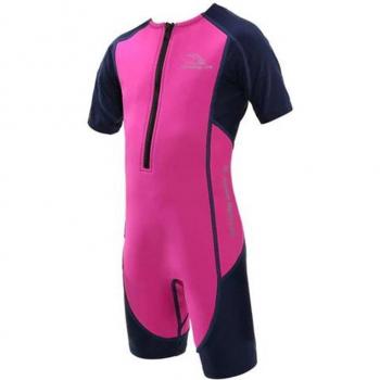 Neopreno de natación Aqua Sphere Stingray HP manga corta infantil color rosa para niñas