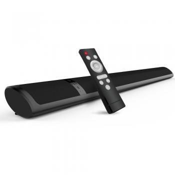 meidong Barra de Sonido de TV, Barra de Sonido Bluetooth Inalámbrico y con Cable DE 2.0 Canales Altavoz de Cine en casa Barras de Sonido Envolvente para TV/43 Pulgadas/Óptico/RCA/AUX/Control Remoto
