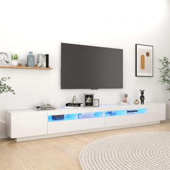 Mueble para TV con luces LED 300x35x40 cm, Mueble de salón, Mueble TV, Mesa de TV, Mueble televisor