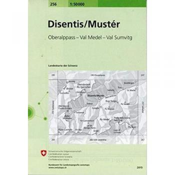 Mapa topográfico excursionista Disentis / Mustér 1:50.000 - Mapiberia f&b