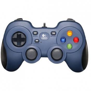 Logitech F310 S - Mando Gaming para PC, color azul oscuro
