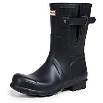 Hunter Men's Original Short Wellington Boots - Size 9, Black