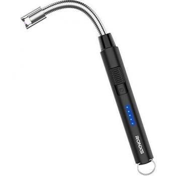 RONXS Encendedor, Encendedor Electrico, Encendedor de Vela LED Premium, Encendedor Eléctrico de Capacidad Ultra alta USB Recargable para Parrilla de BBQ, Hogar, Exterior