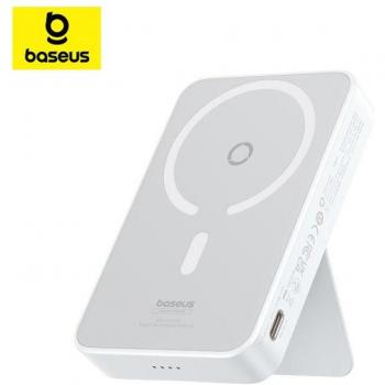 Baseus MagPro Power Bank Inalámbrico Magnético 20W, 5000mAh con Soporte para Teléfono