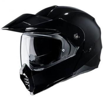 HJC Casco Modular C80 Metálico Adventure con Visor Solar Integrado - Casco modular, color metálico, visor solar integrado, diseño aventurero