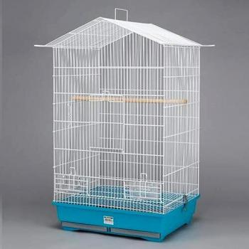 Chenoa - Jaula Grande para Pájaros - 47x39x82 cm - Ideal para Especies de Pájaros de Tamaño Mediano y Grande - Totalmente Desmontable - Incluye 2 Comederos y 2 Posaderos - Alamber