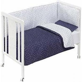 INTERBABY - Cuna Monet Premium con Textil Universo Marino