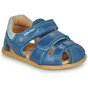 Sandalias de bebé niño de piel con cierre adherente