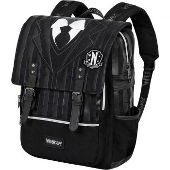 Mochila Oxford Uniform Miércoles Karactermania Negro