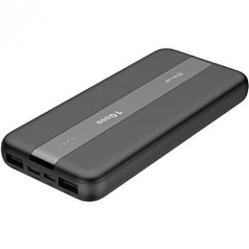 Cargador Portátil Tellur PBC103 10000mAh, 2xUSB + Tipo-C + MicroUSB, Protección Cortocircuito y Sobrecarga, Indicador LED Nivel de Batería, Negro