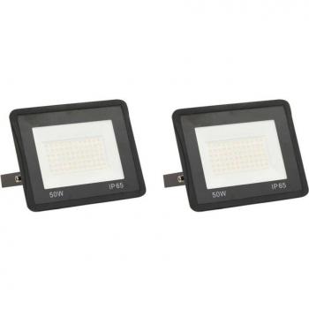 Focos LED 50 W 2 unidades blanco frío
