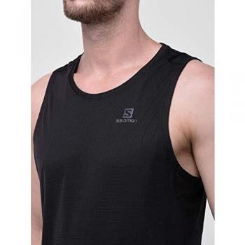SALOMON Agile T Camiseta sin Mangas, Hombre, Negro