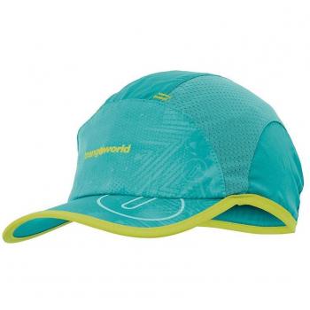Trangoworld Karoo DT Gorra, Unisex Adulto, Azul Turquesa/Verde Lima, M