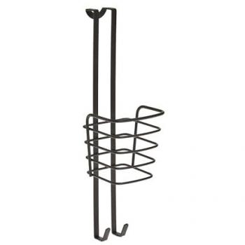 Porta Secador de Pelo Metaltex ORIGIN LAVA - Acabado Touch Therm Negro 11x13x17cm