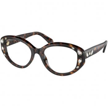 Swarovski SK2006 1002 Women's Tortoiseshell Eyeglasses - Size 52, Blue Light Block Available