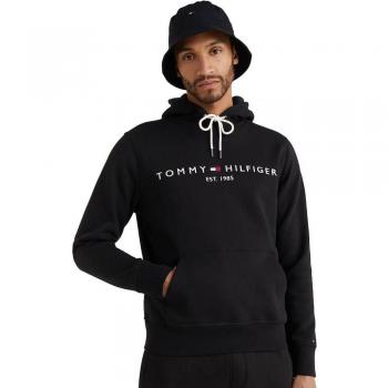 Sudadera con Capucha Tommy Hilfiger Core Logo Negra para Hombre - Talla XS