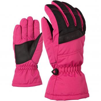 Ziener LAMOSSO Guante de Esquí, Unisex niños, Pop Pink, 6,5