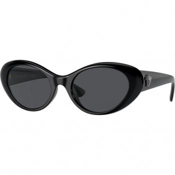 Versace VE4455U GB1/87 Women’s Round Black Sunglasses Size 53