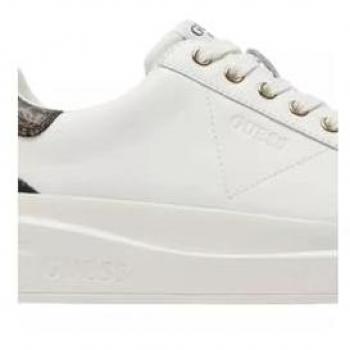 Guess Elbina Women's Genuine Leather White Sneakers Size 7 US