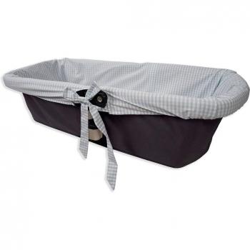 Cubre Capazo Hipoalergénico y Suave Babyline Summer Celeste, Transpirable, Medidas 90x40 cm