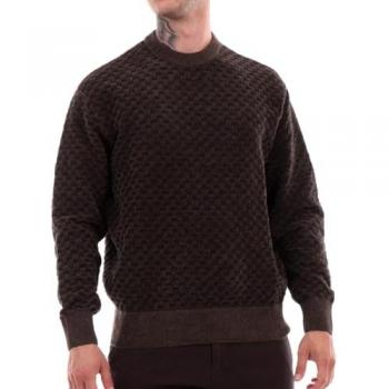 Sweater ARMANI EXCHANGE Men color Olive - Size: L - male, Brown Sweater Pullover Men Polyester