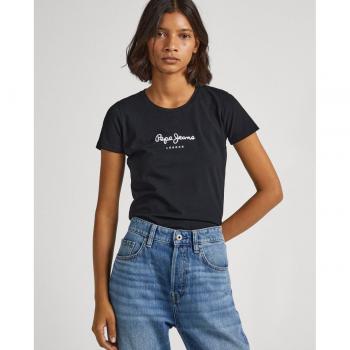 Camiseta Pepe Jeans New Virginia Ss N negro