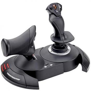 Thrustmaster T.Flight HOTAS X, Joystick y Acelerador con Sistema de Timón Dual, Botones y Ejes Programables, Mango Giratorio, Gatillo, Compatible PC/USB