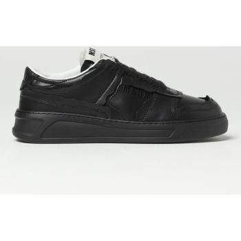 MSGM Men's Fantastic Green Sneakers in Recycled Synthetic Leather - Size 43 - Black