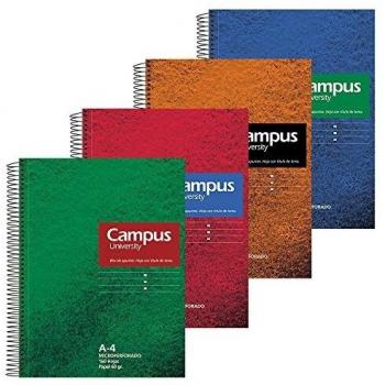 Campus University Top Line - Bloc microperforado, 80 hojas, cuadrícula 5 mm, A4