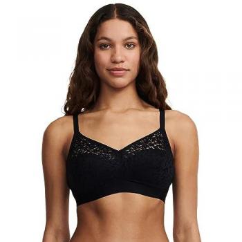 Chantelle Women's Norah Wirefree Support Bra - Black Polyamide - Size 34D