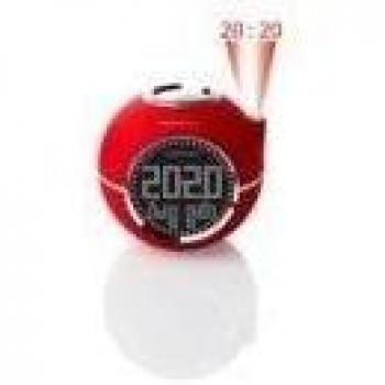 Naf Naf CLOCKINERD - Despertador con radio digital FM PLL, proyector y con sonidos de la naturaleza