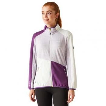 Regatta Women's Lightweight Purple Colour Block Softshell Jacket Size 8
