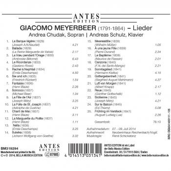 Andrea Chudak - Giacomo Meyerbeer Songs Collection