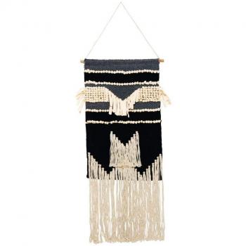 Decoración Colgante de Algodón con Flecos Aubry Gaspard
