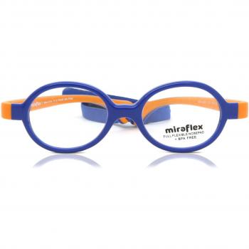 Miraflex MF4008 Kids L133 Kids' Eyeglasses Blue Size 40 - Frame Only, Free Lenses, HSA/FSA Insurance, Blue Light Block Available