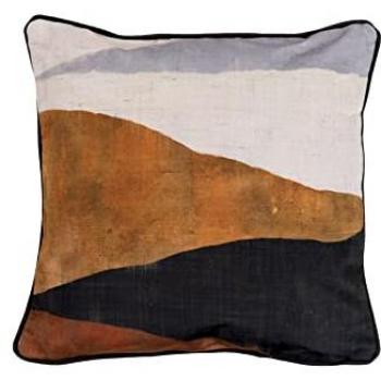 Cojín Decorativo de Velvet Desierto con Círculos 45x13x45 cm, Duradero y Elegante