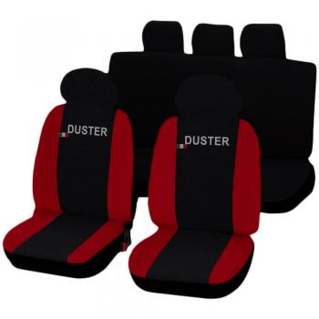 Lupex Shop Duster_N.R Dacia Duster Twocoloured Fundas de Asiento, Color Negro/Rojo