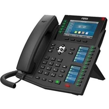 Fanvil X6U Enterprise IP Phone, 20 SIP Lines, HD Voice, Dual Gigabit Ports, Built-in Bluetooth and WiFi, 4.3-Inch Color Display, 60 DSS Keys