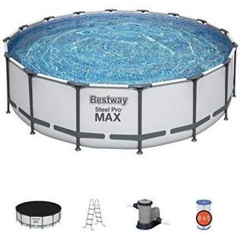 Piscina Redonda con Depuradora y Estructura Metálica Ø488x122 cm de Bestway