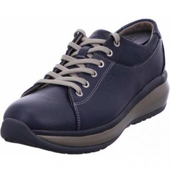 Athena Women's Casual and Athletic Sneakers - Authentic Full Grain Velour Leather, Dark Blue