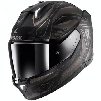 Casco de Moto Integral Shark Skwal i3 Linik Negro-Antracita con diseño aerodinámico, ventilación optimizada, visor anti-rayaduras y sistema de cierre micrométrico