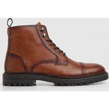 Botines de Piel Logan marrón Pepe Jeans