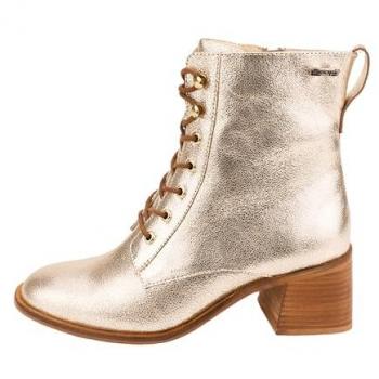 Les Tropéziennes par M Belarbi Fifi Women's Low Ankle Boots in Gold Crackle