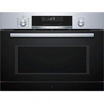 Microondas grill empotrable Bosch COA565GS0 con función de vapor, 1000W, acero inoxidable, 36L