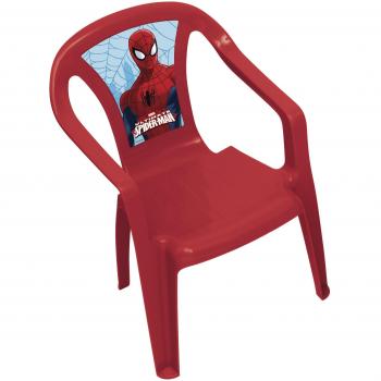 ARDITEX SM7976 - Silla plástico Monoblock, diseño Spiderman