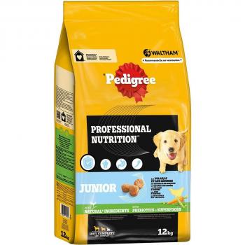 Pedigree Professional Nutrition Junior con ave y verduras - 12 kg