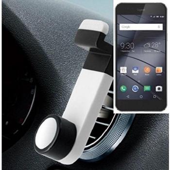 Smartphone universal Holder Holder / Car montaje / parabrisas para el Gigaset ME I Pure. blanco. Titular de teléfono de la rejilla de ventilación se puede utilizar con los teléfonos inteligentes y las tabletas de 5.2 cm - 9,4 cm de ancho. Titular Smart